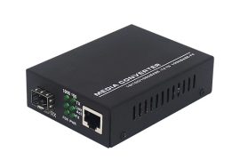 Media convertor fibră optică cu port SFP Gigabit
